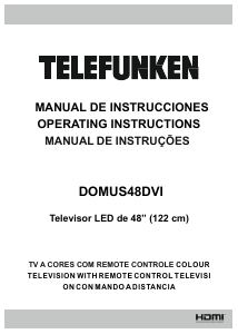 Manual Telefunken DOMUS48DVI LED Television