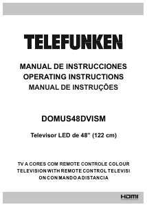 Manual de uso Telefunken DOMUS48DVISM Televisor de LED