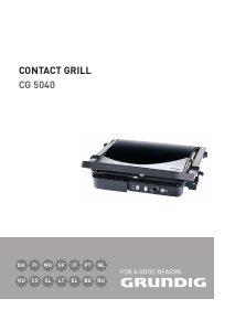 Käyttöohje Grundig CG 5040 Kontaktigrilli