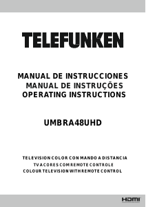 Manual Telefunken UMBRA48UHD LED Television