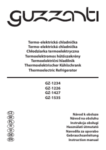 Instrukcja Guzzanti GZ 1535SS Chłodziarka do wina