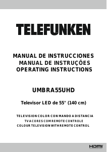 Manual Telefunken UMBRA55UHD LED Television