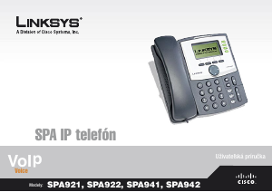 Návod Linksys SPA921 IP telefón