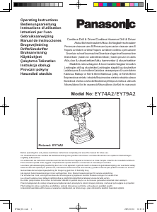 Manual de uso Panasonic EY74A2 Atornillador taladrador