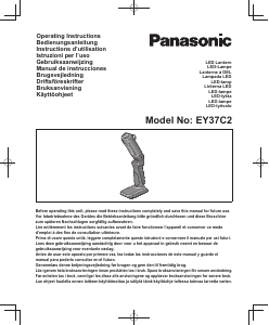 Bruksanvisning Panasonic EY37C2 LED Lantern Lommelykt