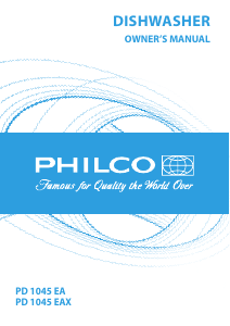 Handleiding Philco PD 1045 EA Vaatwasser