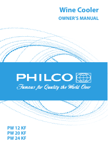 Manuál Philco PW 12 KF Vinotéka