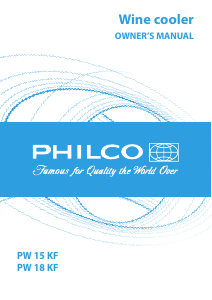 Handleiding Philco PW 15 KF Wijnklimaatkast