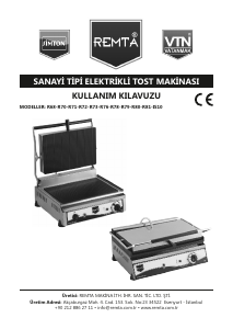 Kullanım kılavuzu Remta R68 Izgara tost makinesi
