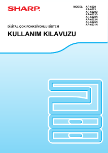 Kullanım kılavuzu Sharp AR-6023N Çok işlevli yazıcı