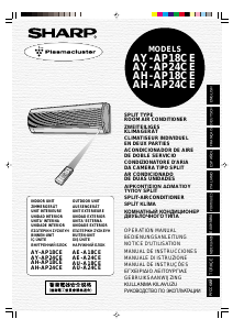 Kullanım kılavuzu Sharp AH-AP24CE Klima