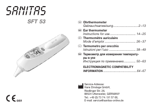 Manuale Sanitas SFT 53 Termometro