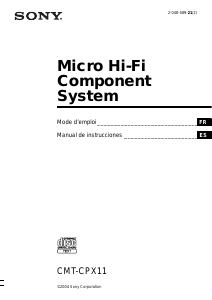 Mode d’emploi Sony CMT-CPX11 Stéréo