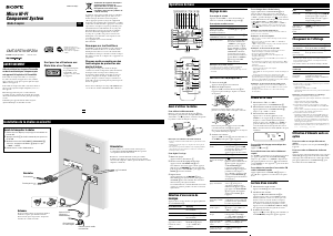 Mode d’emploi Sony CMT-SPZ50 Stéréo