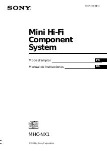 Manual de uso Sony MHC-NX1 Set de estéreo