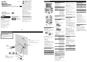 Manual Sony CMT-SPZ55 Stereo-set