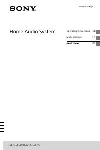 Mode d’emploi Sony MHC-ECL77BT Stéréo