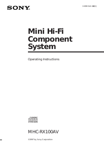 Handleiding Sony MHC-RX100AV Stereoset