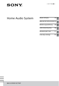 Manuale Sony MHC-EC719iP Stereo set