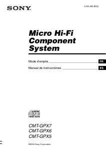 Mode d’emploi Sony CMT-GPX6 Stéréo