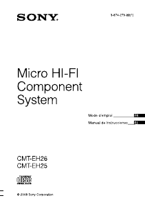 Mode d’emploi Sony CMT-EH26 Stéréo