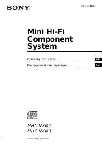 Handleiding Sony MHC-NXM3 Stereoset