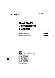 Manual Sony MHC-GN700 Stereo-set