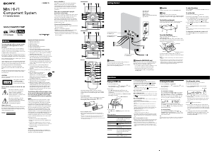 Handleiding Sony MHC-EC709iP Stereoset