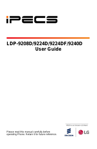 Manual iPECS LDP-9208D IP Phone