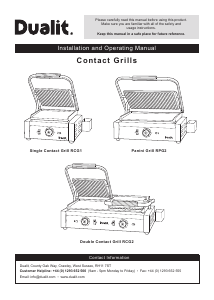 Handleiding Dualit RPG2 Contactgrill