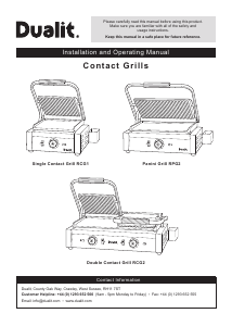 Handleiding Dualit RCG2 Contactgrill