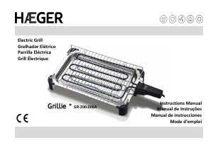 Manual Haeger GR-200.006A Table Grill