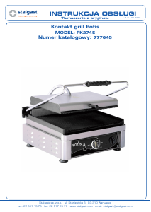 Instrukcja Stalgast 777645 PK2745 Kontakt grill