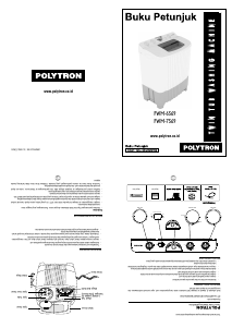 Panduan Polytron PWM 7569 Mesin Cuci