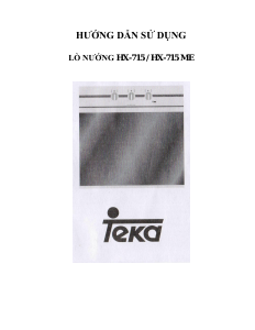 Hướng dẫn sử dụng Teka HX 715 ME Lò nướng