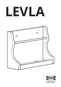 Mode d’emploi IKEA LEVLA Étagère murale