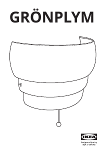 Manual de uso IKEA GRONPLYM Lámpara