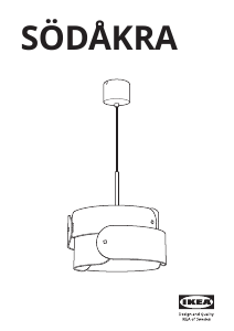 Manual IKEA SODAKRA Lampă