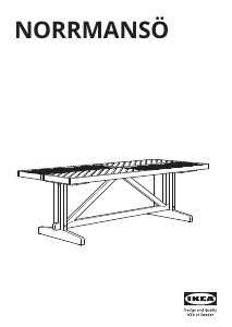 Használati útmutató IKEA NORRMANSO Kerti asztal