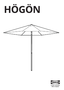 Manual IKEA HOGON Garden Parasol