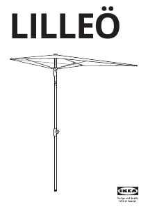 Manual IKEA LILLEO Umbrelă de soare