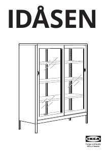 Manual IKEA IDASEN Display Cabinet
