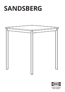 Mode d’emploi IKEA SANDSBERG Table de salle à manger