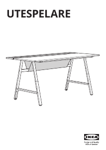 Bedienungsanleitung IKEA UTESPELARE Schreibtisch