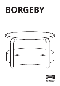 Manual IKEA BORGEBY Mesa de centro