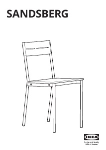 Manuál IKEA SANDSBERG Židle