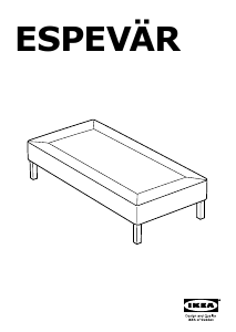 Bedienungsanleitung IKEA ESPEVAR Bettgestell