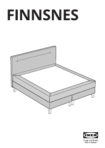 Bruksanvisning IKEA FINNSNES Sängstomme
