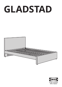 Mode d’emploi IKEA GLADSTAD Cadre de lit