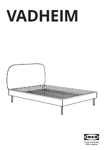 Manual IKEA VADHEIM Estrutura de cama